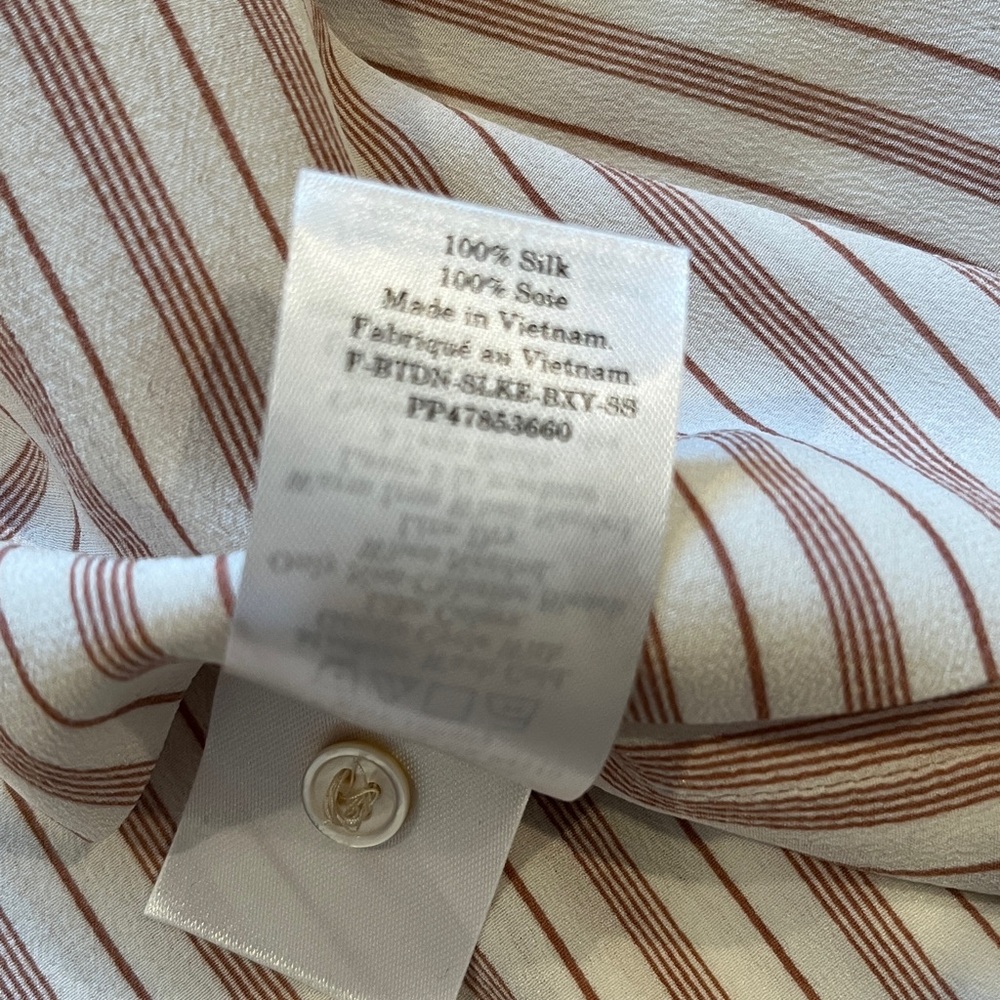Everlane White and Red Striped Shirt - Picture 3 of 7